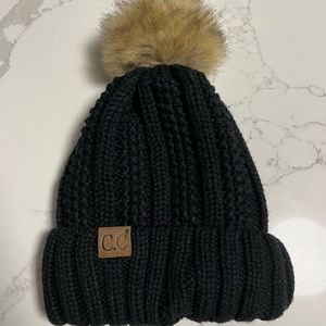 Women's C.C. Four Tone Pom Beanie